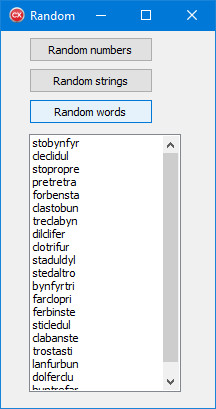 random words